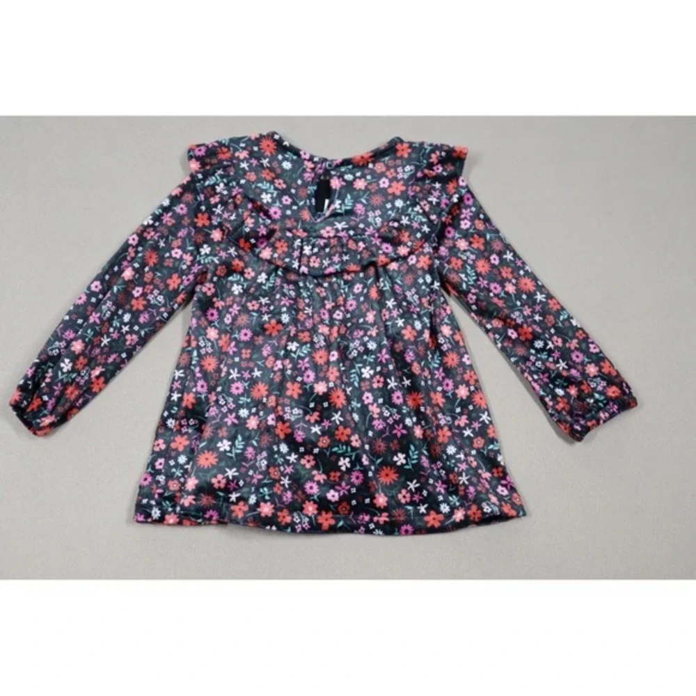 First Impressions Baby‎ Girls Floral Ruffled Dress - Scarlet Crush Floral - 18M